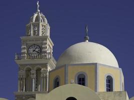 île de santorin en grèce photo