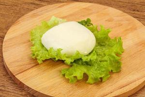 fromage mozzarella italien par-dessus bord photo