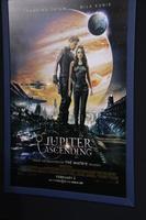 los angeles, 2 février - affiche ascendante jupiter à la première de los angeles ascendant jupiter au théâtre chinois tcl le 2 février 2015 à los angeles, ca photo