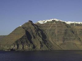 île de santorin en grèce photo