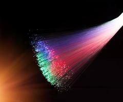 fibres optiques dinamic battant du plus profond sur fond de technologie photo