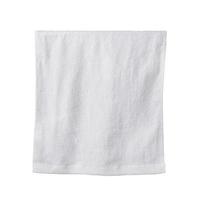 serviette blanche sur fond blanc photo