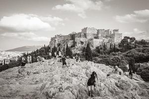 athènes attique grèce 2018 acropole d'athènes ruines parthénon grèces capitale athènes en grèce. photo