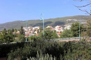 paysage dans une petite ville du nord d'israël photo