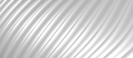 vague en plastique blanc lignes parallèles vague d'arrière-plan d'une courbe courbée illustration 3d