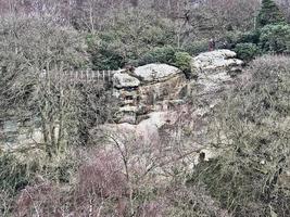 une vue sur la campagne du shropshire à hawkstone en hiver photo