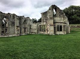 Une vue de l'abbaye de Haughmond près de Shrewsbury dans le Shropshire photo