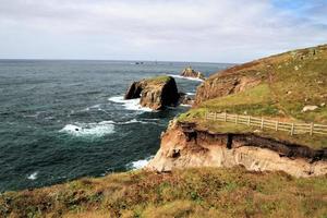 une vue sur la mer à lands end à cornouailles photo