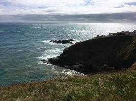 Une vue sur la mer à Lizard Point à Cornwall photo