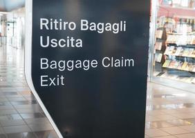 ritiro bagagli uscita retrait des bagages sortie photo