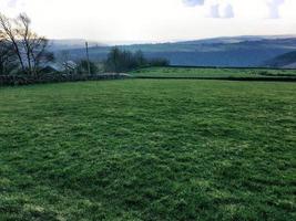 une vue sur le pont hebden dans le yorkshire photo