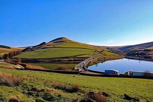 une vue sur les landes du yorkshire près de holmfirth photo