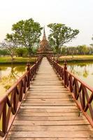 Parc historique de Sukhothai la vieille ville de Thaïlande photo