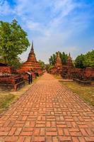 Parc historique de Sukhothai la vieille ville de Thaïlande photo
