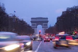 paris, champs-elysees, arc de triomphe photo