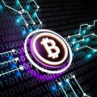 bitcoin sur circuit imprimé photo