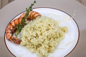 risotto aux crevettes photo