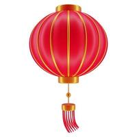 Ornement de lanterne chinoise de rendu 3d, décor asiatique traditionnel, décorations pour le nouvel an chinois. fête des lanternes chinoises photo