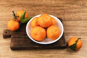 jeruk santang madu, citrus sinensis, souvent consommé pendant le nouvel an chinois. image de mise au point sélectionnée.