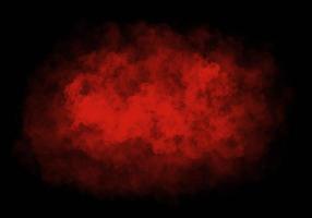 éclaboussure d'aquarelle de brume rouge peinte sur fond noir, couleur pastel avec effet de texture de nuage de motif, avec espace libre pour mettre le fond d'écran d'illustration de lettres photo