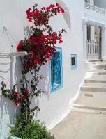 L'architecture traditionnelle du village d'Oia sur l'île de Santorin, GRE