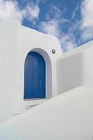 L'architecture traditionnelle du village d'Oia sur l'île de Santorin, GRE