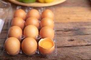 les œufs de poule sont riches en protéines de haute qualité photo