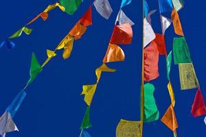 drapeaux de prières - tiber photo
