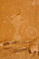 pétroglyphe, canyon de la rivière escalante, utah photo