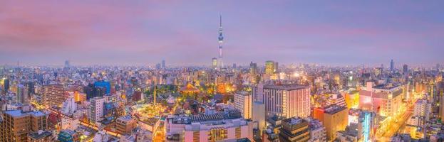 photo panoramique des toits de la ville de tokyo