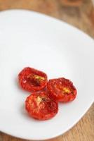tomates séchées au soleil, mise au point sélective photo