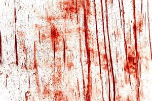 fond rouge, mur sanglant effrayant. mur blanc avec éclaboussures de sang pour fond d'halloween. photo