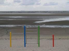 la plage de langeoog en allemagne photo