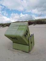 la plage de langeoog en allemagne photo