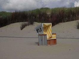 la plage de langeoog en allemagne photo