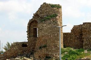 ruines d'une ancienne forteresse dans le nord d'israël photo