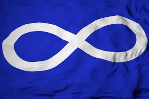 drapeau métis en rendu 3d photo