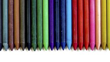 disposition des crayons de couleur photo