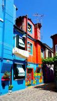 maisons colorées burano photo