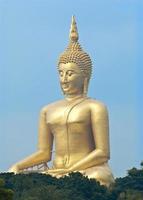 angthong, thaïlande, 2010-image de bouddha au wat muang photo