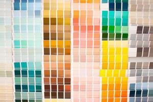 palette de couleurs avec des centaines de couleurs photo