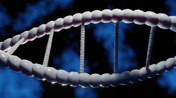 structure de l'adn humain en hélice. science et technologie concept.rendu 3d. photo