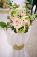 fleurs de décoration de mariage photo