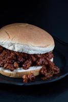 sandwich sloppy joe sur chignon photo