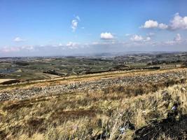 une vue sur le pont hebden dans le yorkshire photo