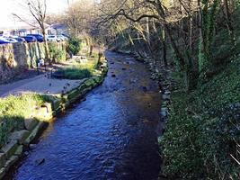 une vue de la ville de holmfirth dans le sud du yorkshire photo