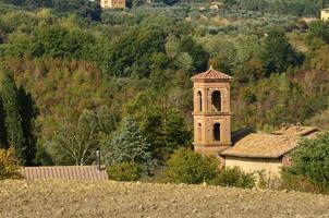 regard magnifique sur la toscane et l'architecture unique photo