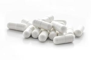capsules de médecine blanches