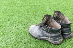 chaussure de sécurité homme en cuir photo