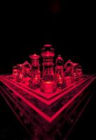 jeu d'échecs en verre photo
